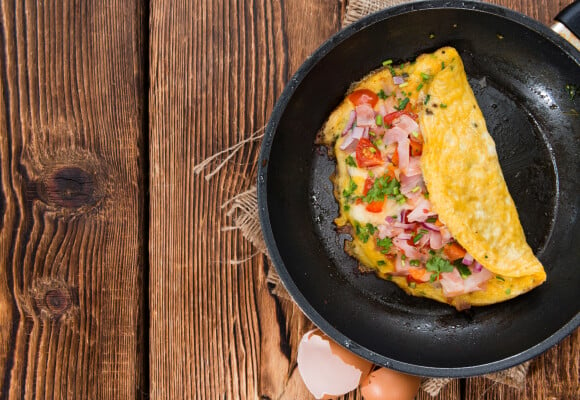Des omelettes parfaitement réussies en quelques minutes seulement !