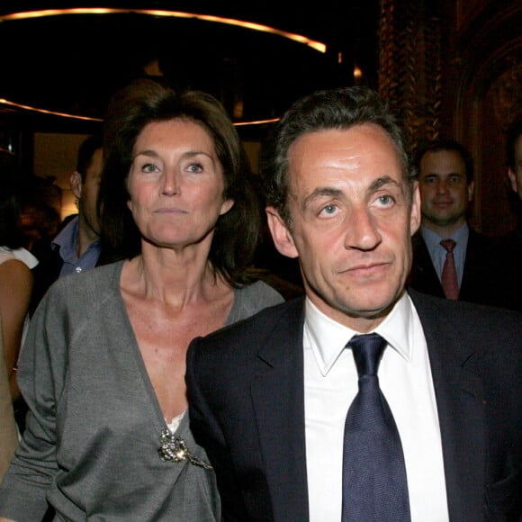 Cécilia Attias et Nicolas Sarkozy - Soirée au Fouquet's.