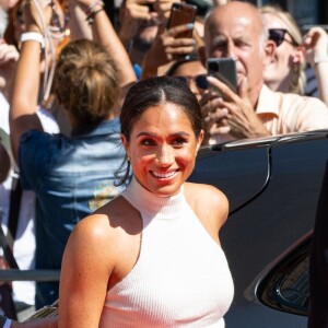 Meghan Markle, duchesse de Sussex, arrive à l'hôtel de ville pour l'événement Invictus Games Dusseldorf 2023 One Year to Go, à Düsseldorf, Allemagne, le 6 septembre 2022. 