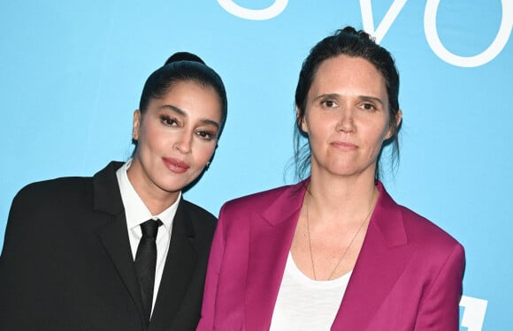 Leïla Bekhti et Jeanne Herry lors de l'avant-première du film Je verrai toujours vos visages au cinéma UGC Normandie à Paris le 14 mars 2023. © Coadic Guirec / Bestimage