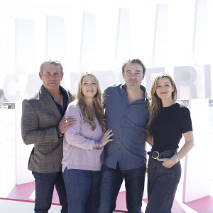 Tom Schacht, Helene Rolles, Laure Guibert et Patrick Puydebat (Les mystères de l'Amour) - 6e saison du Festival "CanneSeries" au Palais des Festivals de Cannes, le 15 avril 2023. © Denis Guignebourg/Bestimage