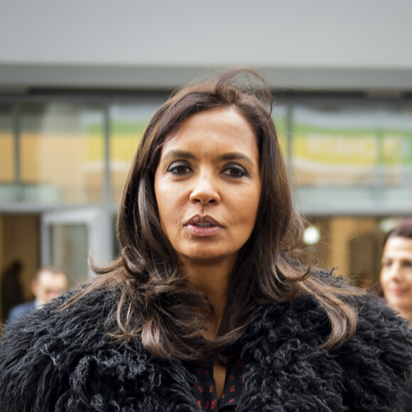 Karine Le Marchand (marraine de la CNDP (Commission nationale du débat public) et animatrice de lémission "L'amour est dans le pré") au 57ème salon International de l'Agriculture au parc des expositions de la porte de Versailles à Paris, France, le 23 février 2020. © Jean-Baptiste Autissier/Panoramic/Bestimage 