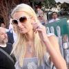 Petite virée au restaurant Ivy (Los Angeles) pour Paris Hilton, jeudi 25 février.