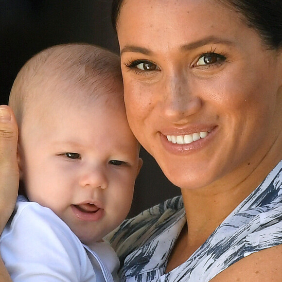 Meghan Markle, duchesse de Sussex, et son fils fils Archie ont rencontré l'archevêque D. Tutu et sa femme à Cape Town, Afrique du Sud. Le 25 septembre 2019 