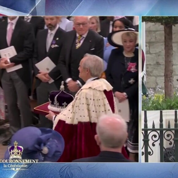 La princesse Charlotte arbore pour la première fois une tiare, copie conforme de sa maman Kate Middleton, lors du couronnement historique de Charles III ce samedi 6 mai 2023 en l'Abbaye Westminster à Londres