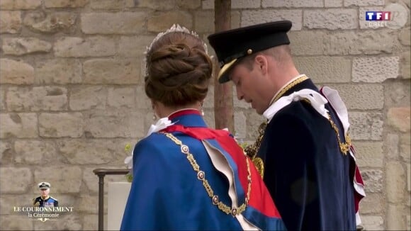 Kate Middleton et Wiliam lors du couronnement historique de Charles III ce samedi 6 mai 2023 en l'Abbaye Westminster à Londres