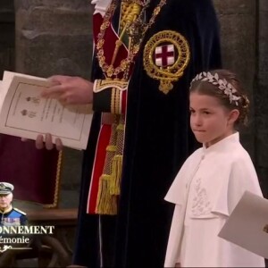 La princesse Charlotte arbore pour la première fois une tiare, copie conforme de sa maman Kate Middleton, lors du couronnement historique de Charles III ce samedi 6 mai 2023 en l'Abbaye Westminster à Londres