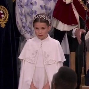 La princesse Charlotte au couronnement historique de Charles III, ce samedi 6 mai 2023, en l'Abbaye de Westminster, à Londres