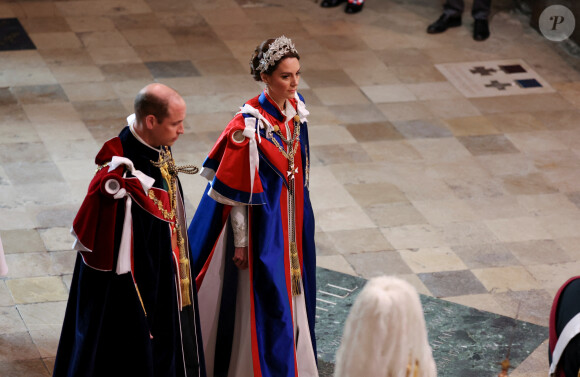 Les invités à la cérémonie de couronnement du roi d'Angleterre à l'abbaye de Westminster de Londres Le prince William, prince de Galles, et Catherine (Kate) Middleton, princesse de Galles - Les invités à la cérémonie de couronnement du roi d'Angleterre à l'abbaye de Westminster de Londres, Royaume Uni, le 6 mai 2023. 