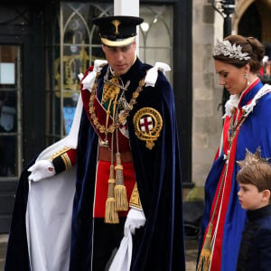 Dans l'enceinte de l'Abbaye de Westminster, tous les looks sont décryptés.
Le prince William, prince de Galles, Catherine (Kate) Middleton, princesse de Galles, La princesse Charlotte de Galles, et Le prince Louis de Galles - Les invités à la cérémonie de couronnement du roi d'Angleterre à l'abbaye de Westminster de Londres, Royaume Uni, le 6 mai 2023.