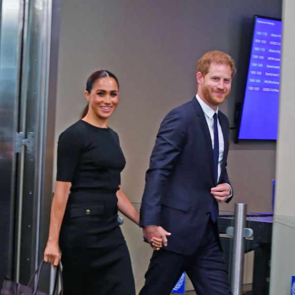 Le prince Harry, duc de Sussex et Meghan Markle, duchesse de Sussex, lors de la célébration du "Nelson Mandela International Day" au siège de l'ONU à New York.