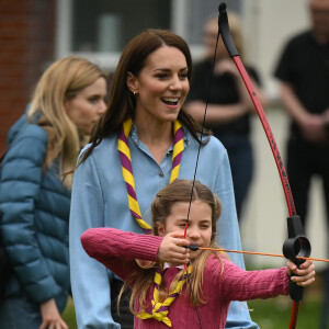 Le prince William, prince de Galles, et Catherine (Kate) Middleton, princesse de Galles, et leurs enfants, participent à la journée du bénévolat "Big Help Out" à Slough, la journée du bénévolat "Big Help Out" le 8 mai 2023.