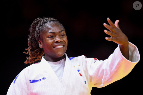 La judokate française Clarisse Agbegnenou sacrée championne du monde pour la cinquième fois lors des championnats du monde de Judo à Budapest, Hongrie, le 9 juin 2021.