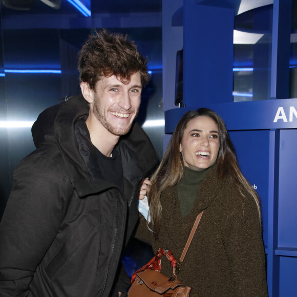 Jean-Baptiste Maunier et Capucine Anav - Inauguration de la salle de projection privée et éphémère Amazon Prime Video Club, dont l'accès est entièrement gratuit, place de La Madeleine, à Paris, France, le 9 décembre 2021 © Christophe Aubert via Bestimage