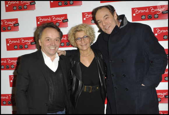 Jean-Marc Gaucher, Nathalie Samson Friedlander, Xavier Couture - Soirée à la boutique Brand Bazaz à Paris.