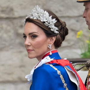 Catherine (Kate) Middleton, princesse de Galles - Les invités arrivent à la cérémonie de couronnement du roi d'Angleterre à l'abbaye de Westminster de Londres le 6 mai 2023.