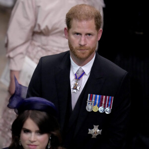 Cérémonie de couronnement du roi d'Angleterre à l'abbaye de Westminster de Londres Le prince Harry, duc de Sussex lors de la cérémonie de couronnement du roi d'Angleterre à Londres, Royaume Uni, le 6 mai 2023. 