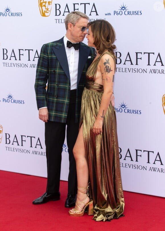 Martin Freeman, Rachel Mariam - Photocall de la cérémonie des BAFTA Television Awards 2023 au Royal Festival Hall à Londres le 14 mai 2023.