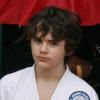 Les enfants de Michael Jackson se rendant à une leçon de karaté à Encino (Californie) le 24 février 2010. Sur la photo : Prince Michael
