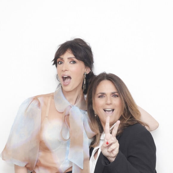 Géraldine Maillet, Valérie Benaim - Backstage - Enregistrement de l'émission "TPMP (Touche Pas à Mon Poste)", présentée par C.Hanouna et diffusée en direct sur C8 le 11 mai 2023 © Jack Tribeca / Bestimage