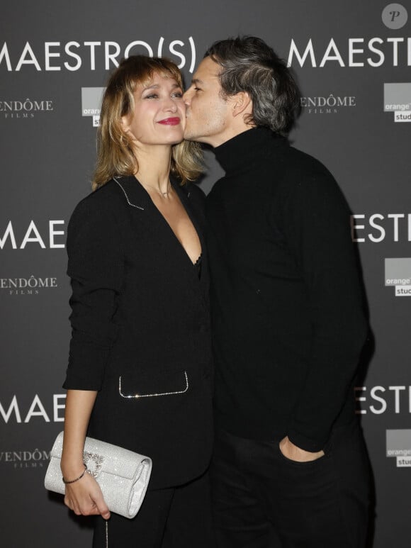 Caroline Anglade et son mari Nicolas Moreau - Avant-première du film "Maestro(s)" au Cinéma UGC Normandie à Paris le 5 décembre 2022. © Marc Ausset-Lacroix/Bestimage 