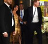Bien sûr, les internautes ne les ont pas loupés ! 
Le prince Harry, duc de Sussex et Meghan Markle, duchesse de Sussex, et sa mère Doria Ragland, à la sortie de la cérémonie des "Women of Vision Awards" au Ziegfeld Theatre à New York, le 16 mai 2023. 