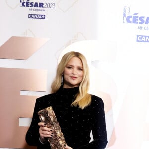 Virginie Efira César De La Meilleure Actrice Dans Revoir Paris - Pressroom - 48ème cérémonie des César à l'Olympia à Paris le 24 février 2023. © Jacovides / Borde / Bestimage 