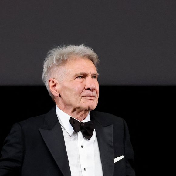 Harrison Ford reçoit une palme d'or d'honneur lors du 76ème Festival International du Film de Cannes, au Palais des Festivals à Cannes. Le 18 mai 2023 © Borde-Jacovides-Moreau / Bestimage