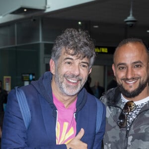 Stephane Plaza - Les célébrités arrivent à l'aéroport de Nice lors du 76ème Festival International du Film de Cannes, le 17 mai 2023. © Perusseau / Da Silva / Bestimage 