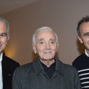 Exclusif - Alain Terzian et Elie Semoun - Charles Aznavour en concert à l'Accorhotels Arena (POPB Bercy) à Paris. Le 13 décembre 2017 © Cyril Moreau / Bestimage 