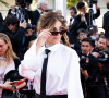 Au Palais des Festivals de Cannes, elle affichait un look chicissime avec une cravate.
Clotilde Courau - Montée des marches du film " Club Zéro " lors du 76ème Festival International du Film de Cannes, au Palais des Festivals à Cannes. Le 22 mai 2023 © Jacovides-Moreau / Bestimage