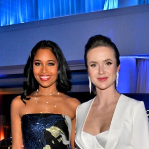 Exclusif - Clémence Botino et Elina Svitolina - Cocktail du gala annuel de la Fondation Elina Svitolina au Yacht Club de Monaco. Le 2 décembre 2022 © Bruno Bebert / Bestimage