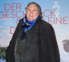 Gérard Depardieu est à la première du film "The Taste of Small Things" à Berlin le 12 janvier 2023.
