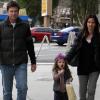 Jason Bateman, de sortie à Los Angeles, le dimanche 21 février, avec son épouse Amanda, et sa fille Francesca.