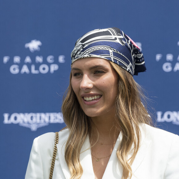 Camille Cerf - Prix de Diane Longines à l'hippodrome de Chantilly, le 20 juin 2021. © Pierre Perusseau/Bestimage