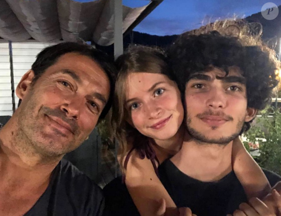 David Proux avec ses deux enfants sur Instagram