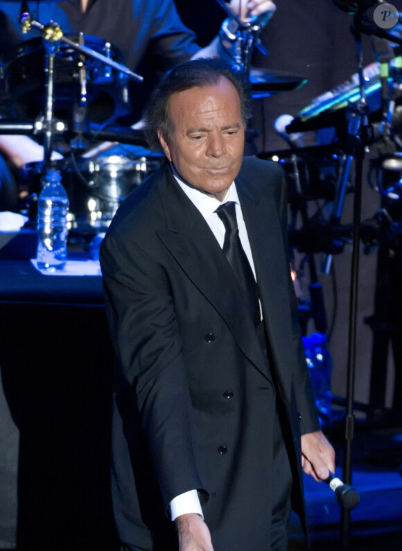 Julio Iglesias en concert a Marbella en Espagne le 4 aout 2013. 