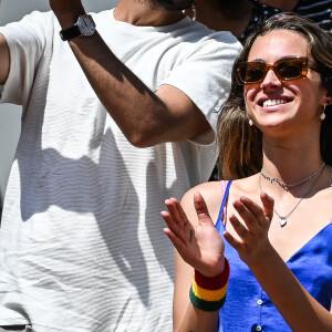 Il y a quelques jours, elle était à Paris pour assister aux festivités à Roland-Garros autour de son père
Jenaye Noah - Concert de Yannick Noah lors des internationaux de France de Tennis de Roland Garros 2023 à Paris le 27 mai 2023. © Matthieu Mirville/Bestimage