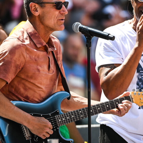 Yannick Noah et Mats Wilander - Concert de Yannick Noah lors des internationaux de France de Tennis de Roland Garros 2023 à Paris le 27 mai 2023. © Matthieu Mirville/Bestimage