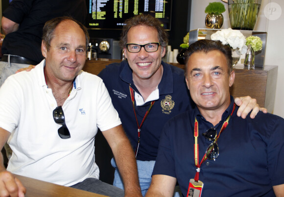 Gerhard Berger, Jacques Villeneuve et Jean Alesi - Grand prix de Formule 1 à Hockenheim en Allemagne le 20 juillet, 2014. Parti en pole position c'est l'allemand Nico Rosberg qui remporte le Grand prix d'Hockenheim.