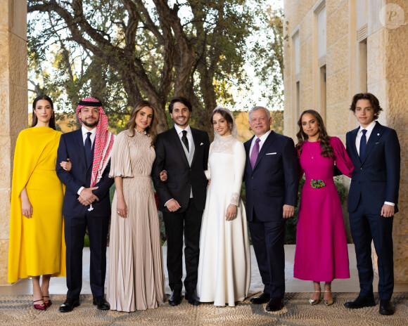 Mariage de la princesse Iman de Jordanie et de Jameel Alexander Thermiotis au palais Beit Al Urdun à Amman, le 12 mars 2023. Il s'agit du premier mariage des quatre enfants, le roi Abdallah et de la reine Rania de Jordanie. 