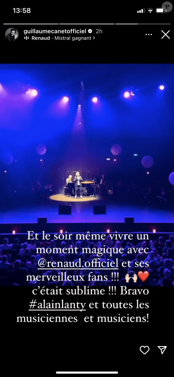 Il a ensuite fini avec un concert de Renaud !