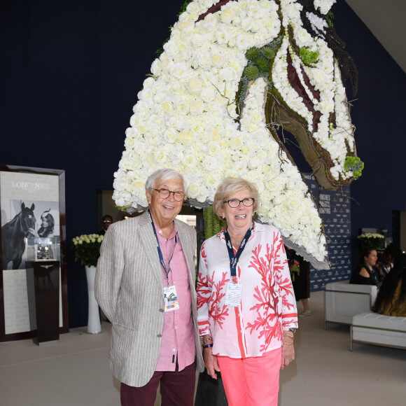 Exclusif - Philippe Canet, Marie-Antoinette Canet (les parents de G.Canet) - People au Longines Paris Eiffel Jumping au Champ de Mars à Paris. Le 5 juillet 2018 © Perusseau/Veeren / Bestimage 