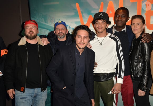 Alban Ivanov, David Salles, Samuel Djian, Karim Jebli (Les Deguns) , Issaka Sawadogo et Judith El Zein à l'avant-première du film "Walter" au cinéma UGC Ciné Cité Bercy à Paris, France, le 14 mars 2019. © Veeren/Bestimage  Celebs attending the 'Walter' Premiere at Cinema UGC Cine Cite Bercy in Paris, France on March 14, 2019. 