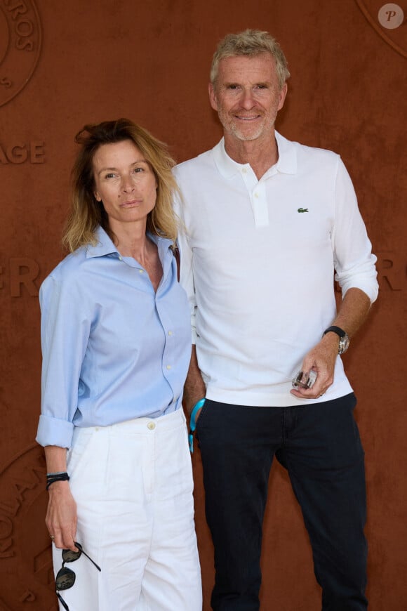 Denis Brogniart et sa femme Hortense au village lors des Internationaux de France de tennis de Roland Garros 2023, à Paris, France, le 6 juin 2023. © Jacovides-Moreau/Bestimage