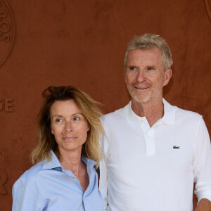 Denis Brogniart et sa femme Hortense au village lors des Internationaux de France de tennis de Roland Garros 2023, à Paris, France, le 6 juin 2023. © Jacovides-Moreau/Bestimage