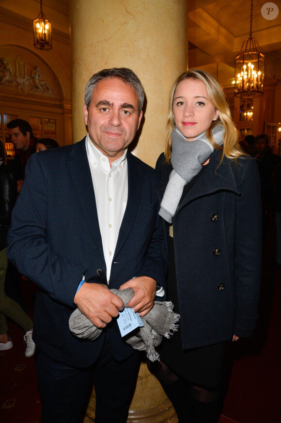 Xavier Bertrand et Emmanuelle Gontier - Générale de la pièce "A droite, à gauche" au Théâtre des Variétés à Paris le 12 octobre 2016. © Coadic Guirec/Bestimage