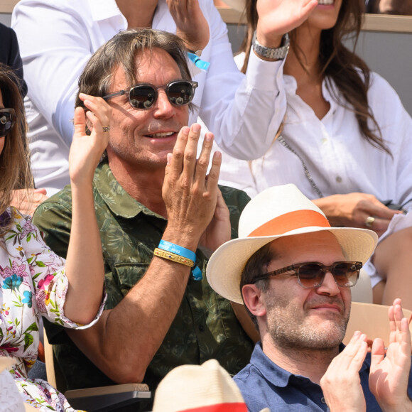 Anne-Claire Coudray et son compagnon Nicolas Vix lors du Tournoi de Roland-Garros, le 9 juin 2023 à Paris. © Laurent Zabulon/ABACAPRESS.COM