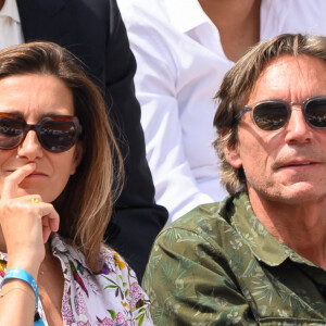 Anne-Claire Coudray et son compagnon Nicolas Vix lors du Tournoi de Roland-Garros, le 9 juin 2023 à Paris. © Laurent Zabulon/ABACAPRESS.COM