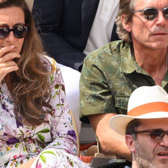 Anne-Claire Coudray et son compagnon Nicolas Vix lors du Tournoi de Roland-Garros, le 9 juin 2023 à Paris. © Laurent Zabulon/ABACAPRESS.COM